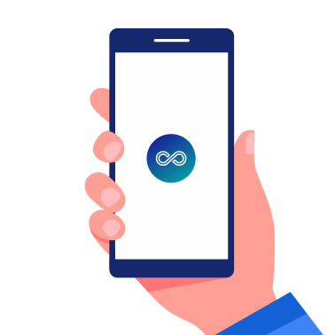 Mobile app mockup